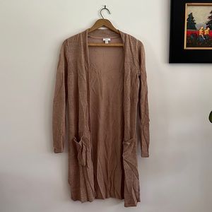 J Jill Linen Rayon Long Cardigan